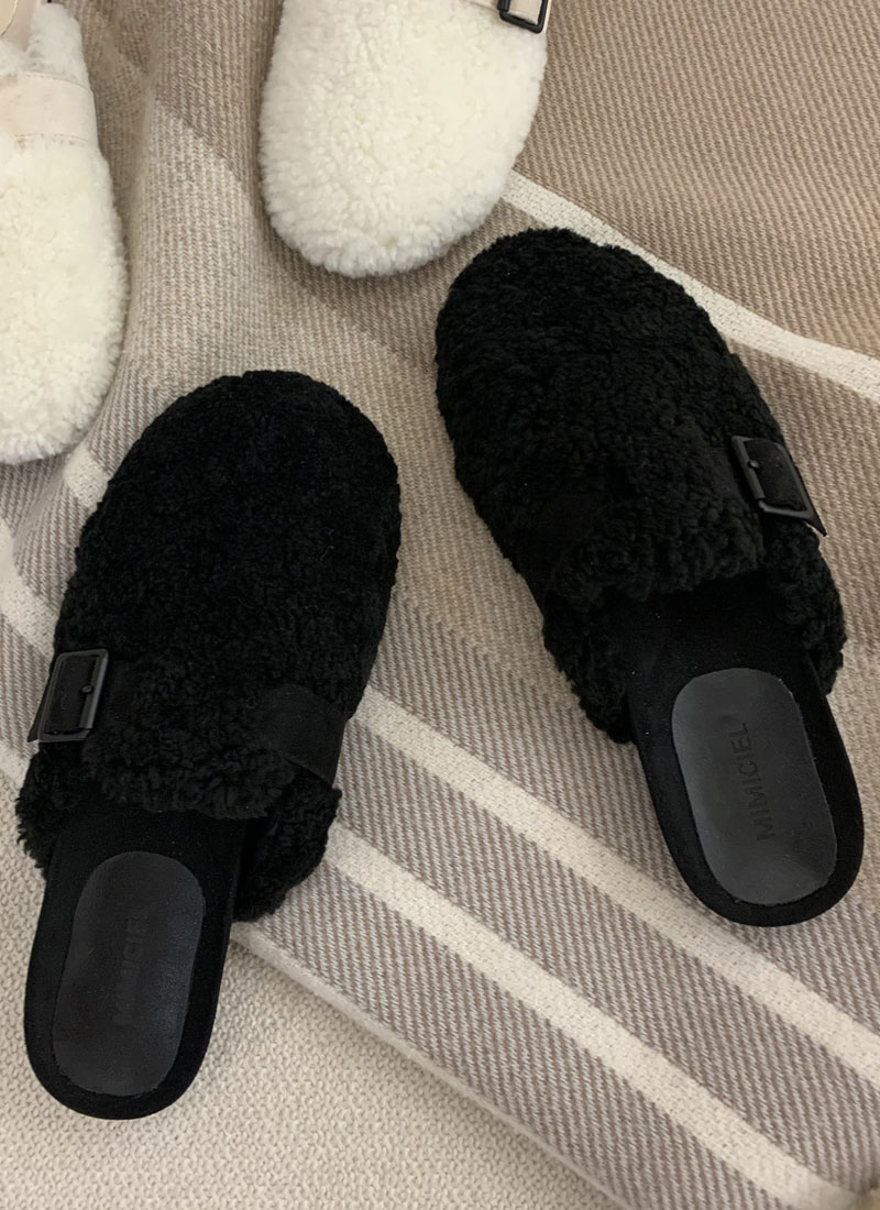 Shearling slipper (블랙)